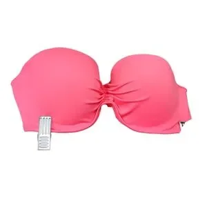 ☆Victoria's Secret☆ PINK Scalloped Bandeau トップのみ 7色 Victoria Secret Swim Bikini 32C Top XS Bottom Neon Pink
